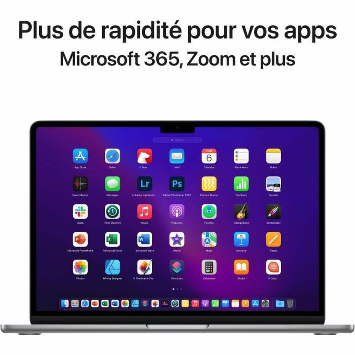 Ordinateur portable Apple MacBook Air 13,6" 8 Go RAM 512 Go Azerty Français AZERTY - Ideal Electro