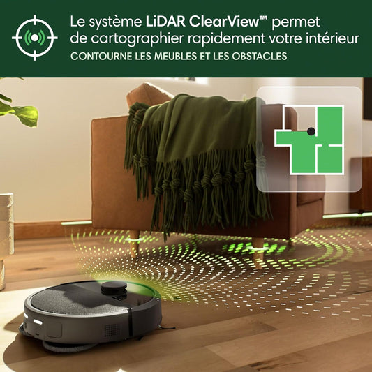 Robot Roomba® Plus 405 Combo + base AutoWash™ - Noir + en plus Accessoires