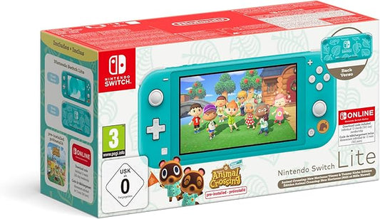 Nintendo Switch Lite édition Animal Crossing New Horizons (Méli et Mélo Hawaï) + abonnement individuel de 12 mois (365 jours) au service Nintendo Switch Online - ClicGame